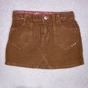Oshkosh genuine kids corduroy brown skort size 6